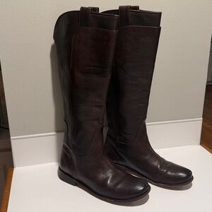 Frye Women's Brown Leather Pullon Boots